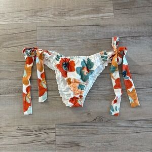 FP Free People Beach Scrunch Floral Tie-Side Bikini Bottom